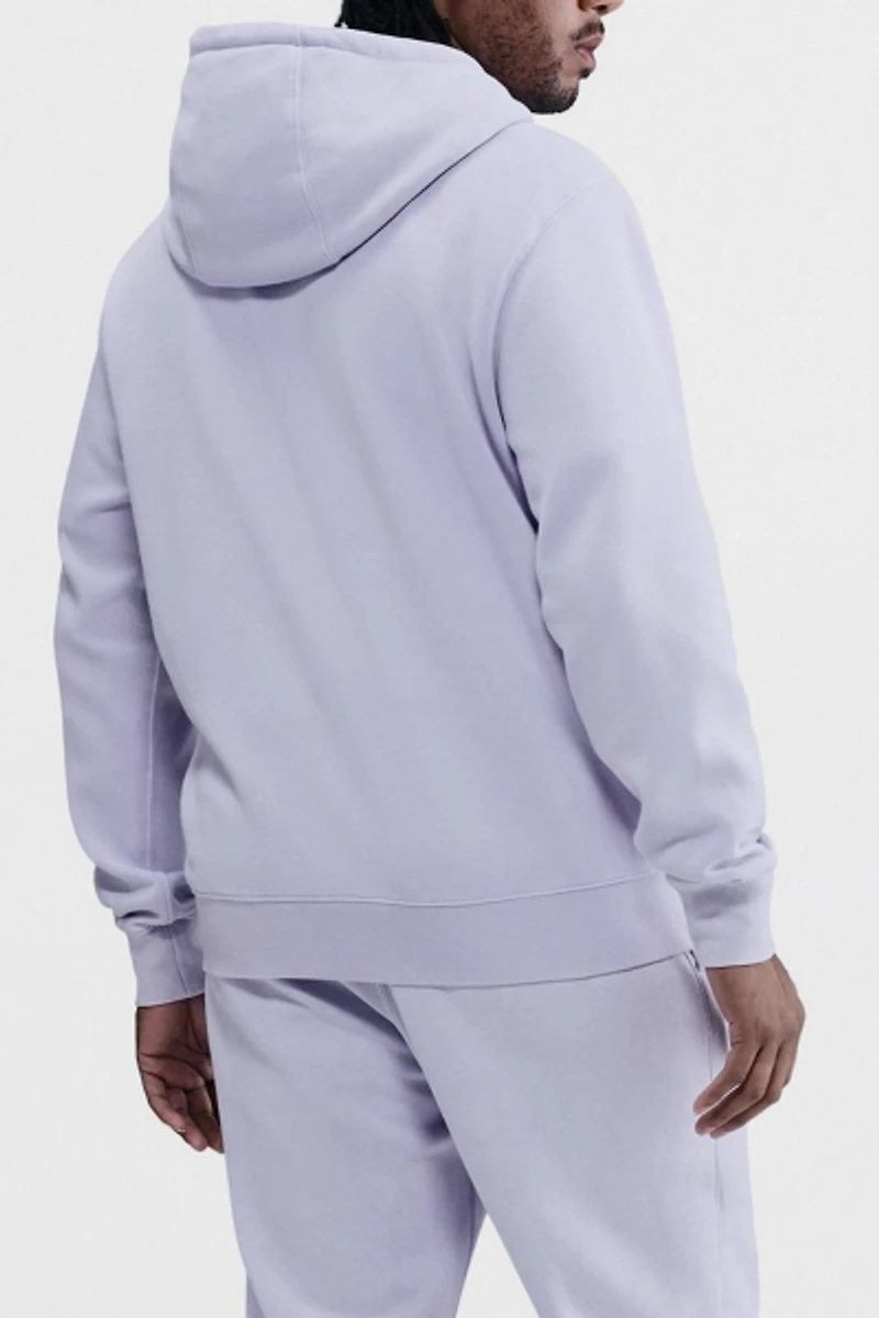 Nike Sportswear Club Washed Fleece Hoodie Sweatshirt