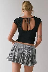 ReMADE By UO Remnants Striped Mini Skirt