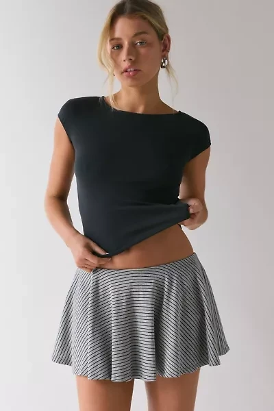 ReMADE By UO Remnants Striped Mini Skirt