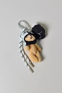 Baseball Teddy Bear Keychain