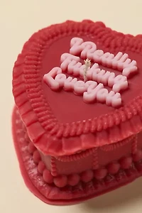 Fun Club Decorative Heart Cake Candle