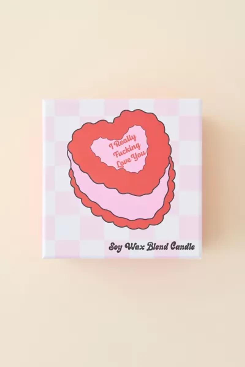 Fun Club Decorative Heart Cake Candle