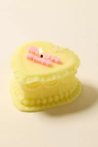 Fun Club Decorative Heart Cake Candle