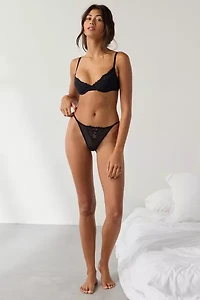 Out From Under Jazz Club Lace Trim G-String Undie