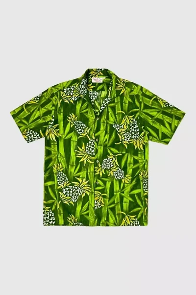Vintage 1960's Barefoot In Paradise Selvedge Tropical Shirt
