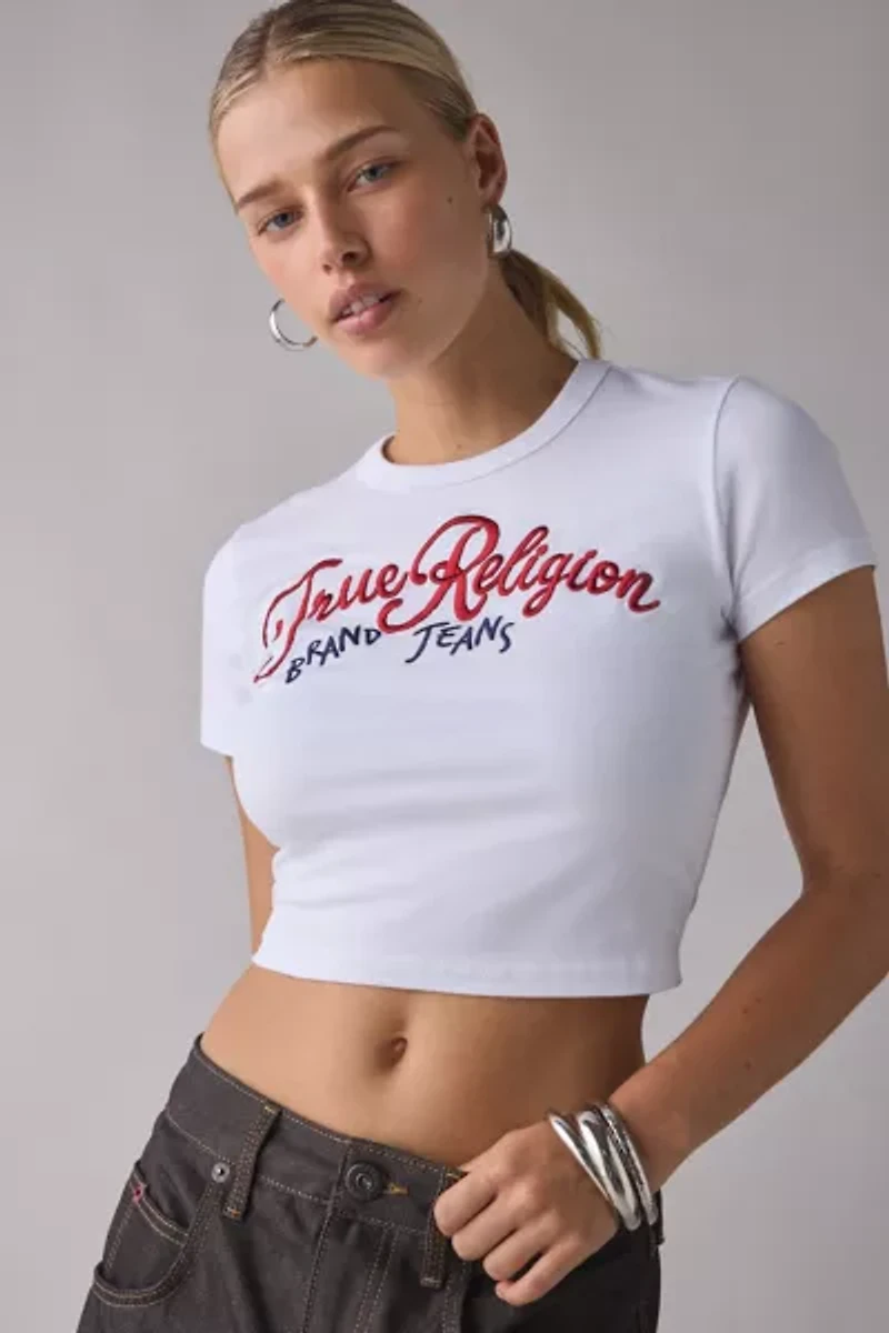 True Religion Embroidered Graphic Baby Tee