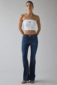 True Religion Horseshoe Seamless Ribbed Knit Bandeau Top
