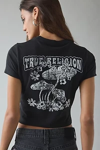 True Religion Mushroom Graphic Short Sleeve Baby Tee