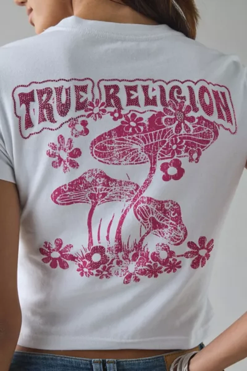 True Religion Mushroom Graphic Short Sleeve Baby Tee