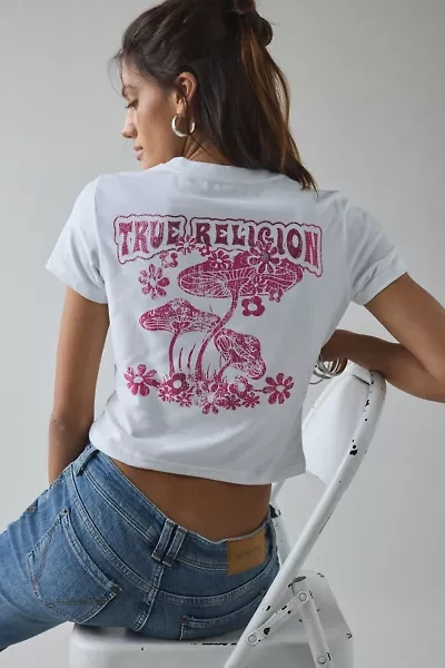True Religion Mushroom Graphic Short Sleeve Baby Tee