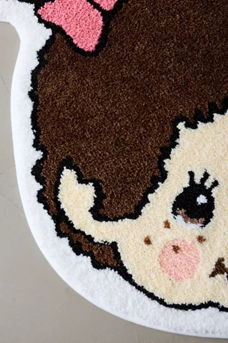 Monchhichi Girl Head Shaped Rug