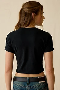 True Religion Crystal Wing Graphic Short Sleeve Baby Tee