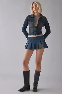 True Religion Slim Zip-Up Denim Jacket