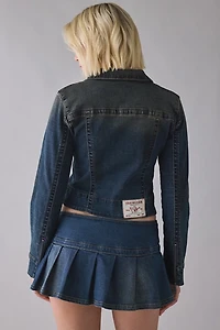 True Religion Slim Zip-Up Denim Jacket
