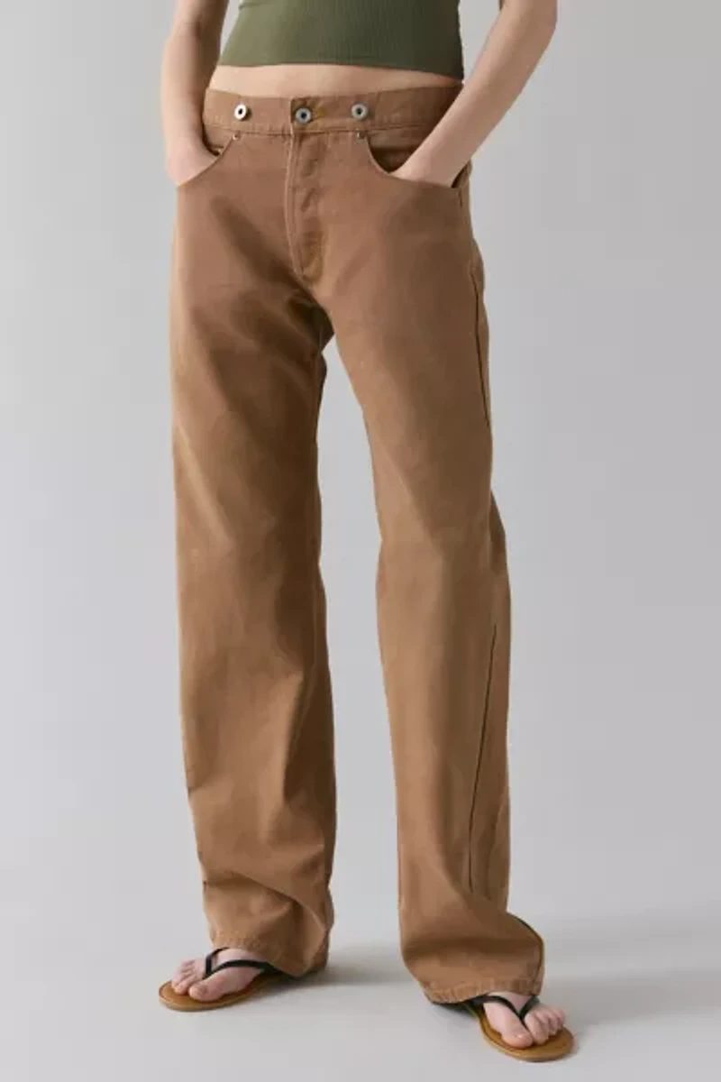 Vintage By UO Duck Canvas Adjustable Waist Pant