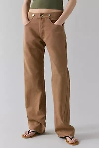 Vintage By UO Duck Canvas Adjustable Waist Pant