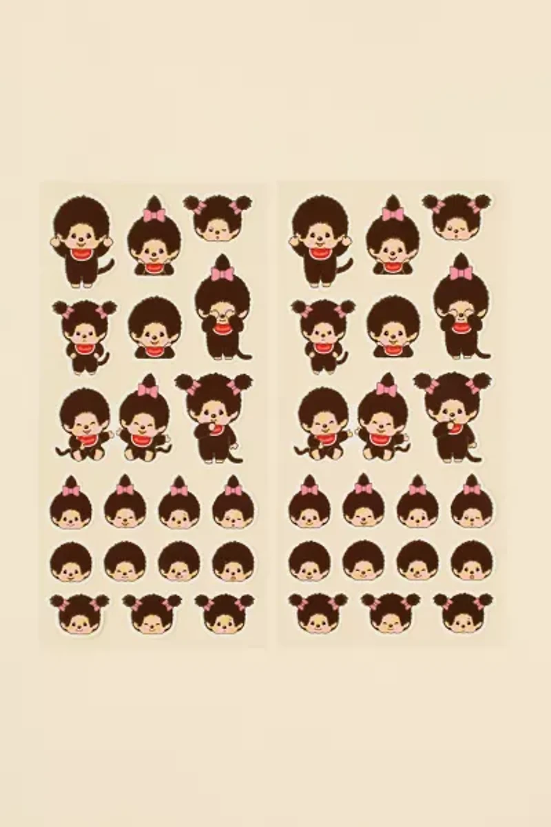 Monchhichi Foil Sticker Sheet