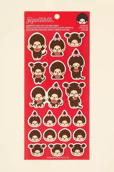 Monchhichi Foil Sticker Sheet