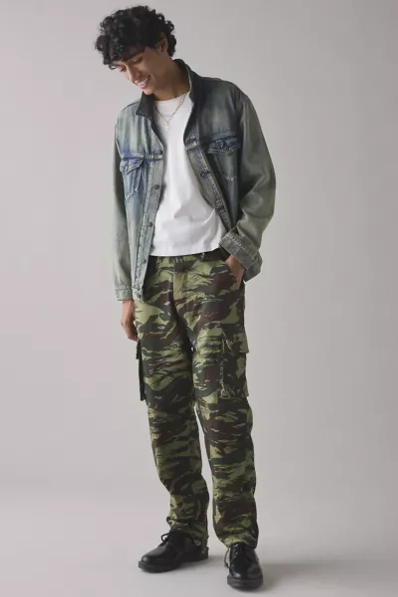 Vintage By UO Brushstroke Camo Pant
