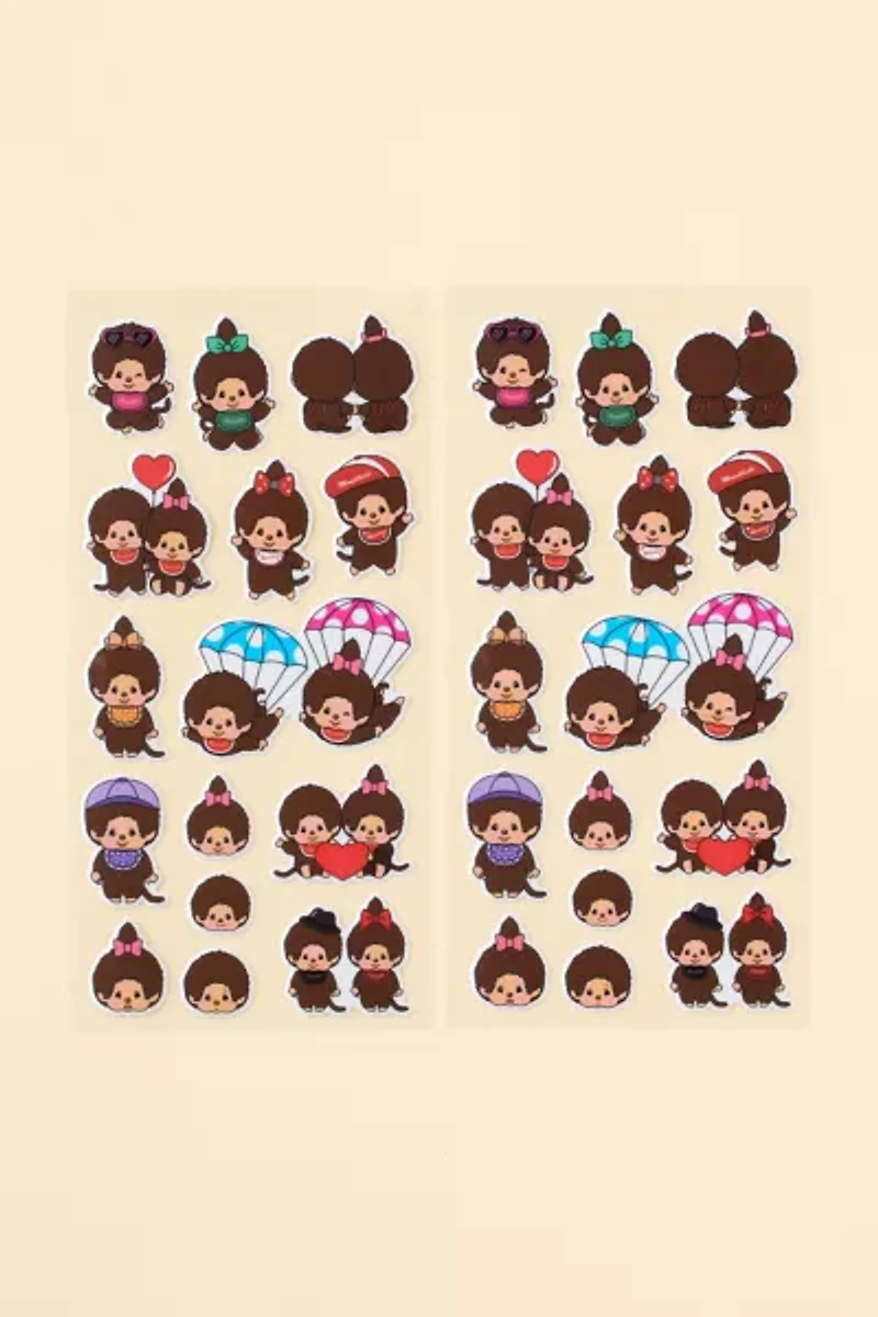 Monchhichi Puffy Sticker Sheet