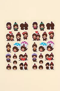 Monchhichi Puffy Sticker Sheet