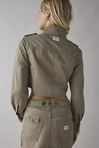 Abrand Gemma Cotton Twill Cropped Utility Jacket