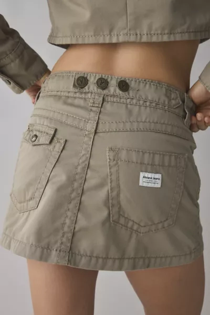 Abrand 95 Gemma A-line Utility Mini Skirt