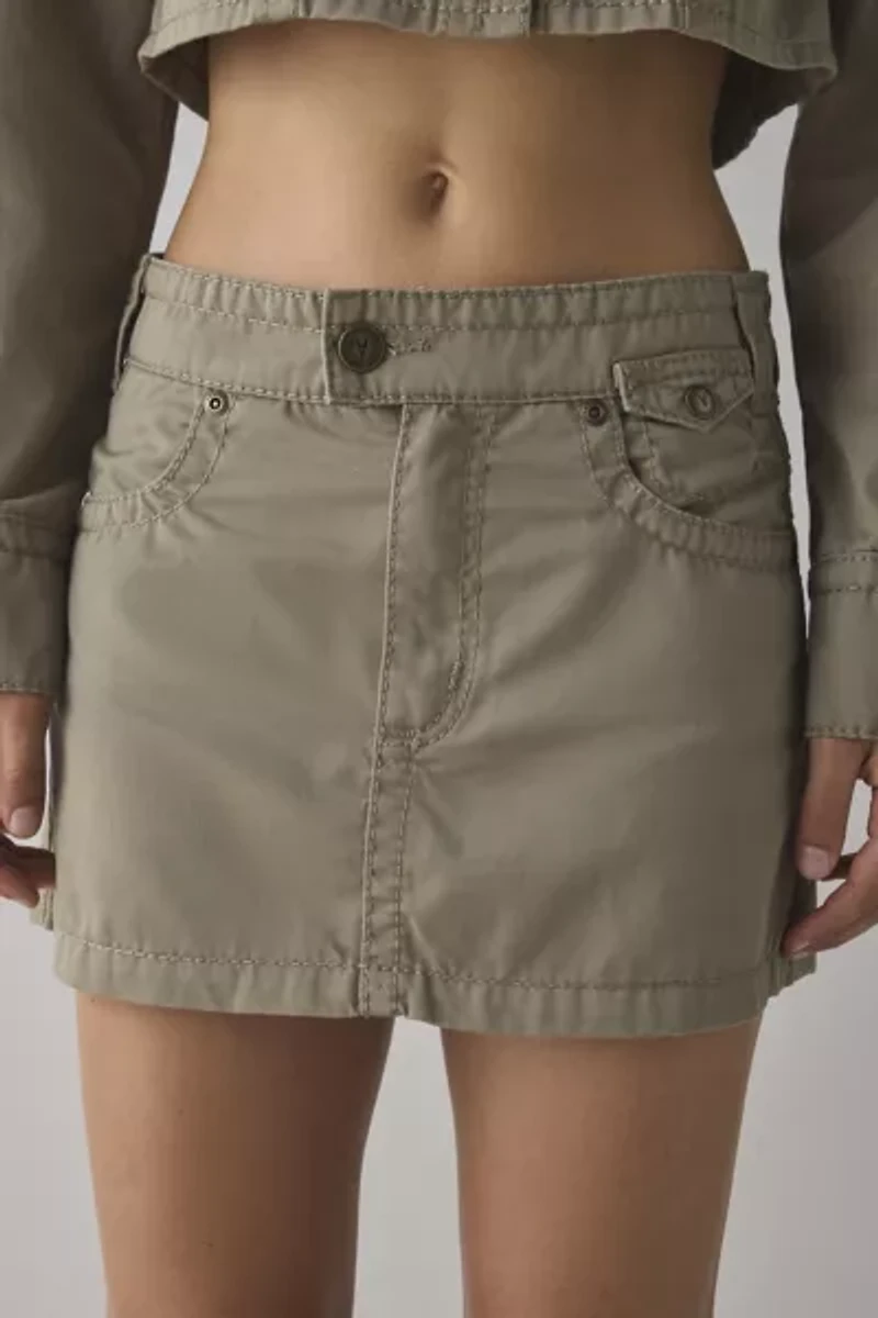Abrand 95 Gemma A-line Utility Mini Skirt
