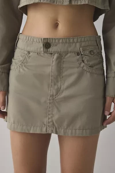 Abrand 95 Gemma A-line Utility Mini Skirt