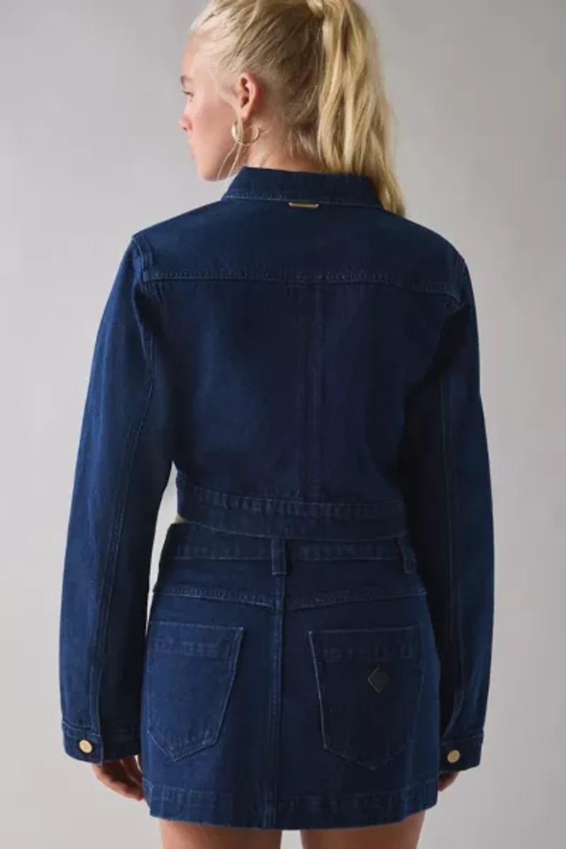 Abrand Honey Pie Cropped Denim Jacket