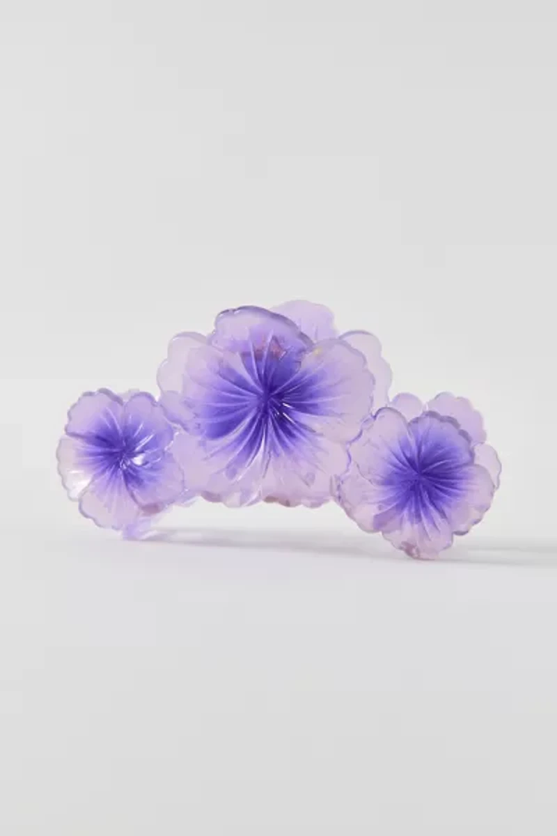 Triple Hibiscus Floral Claw Clip