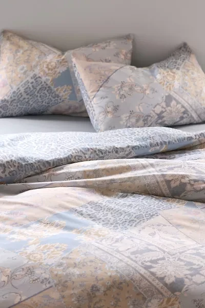 Melody Femme Printed Patchwork Duvet Cover