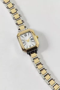 Mixed Metal Rectangle Watch