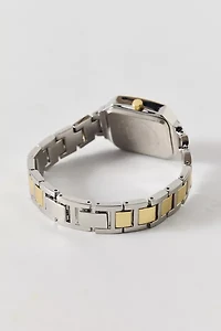 Mixed Metal Rectangle Watch