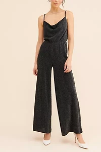 Halli Sparkly Cross-Back Jumpsuit