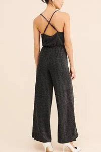 Halli Sparkly Cross-Back Jumpsuit