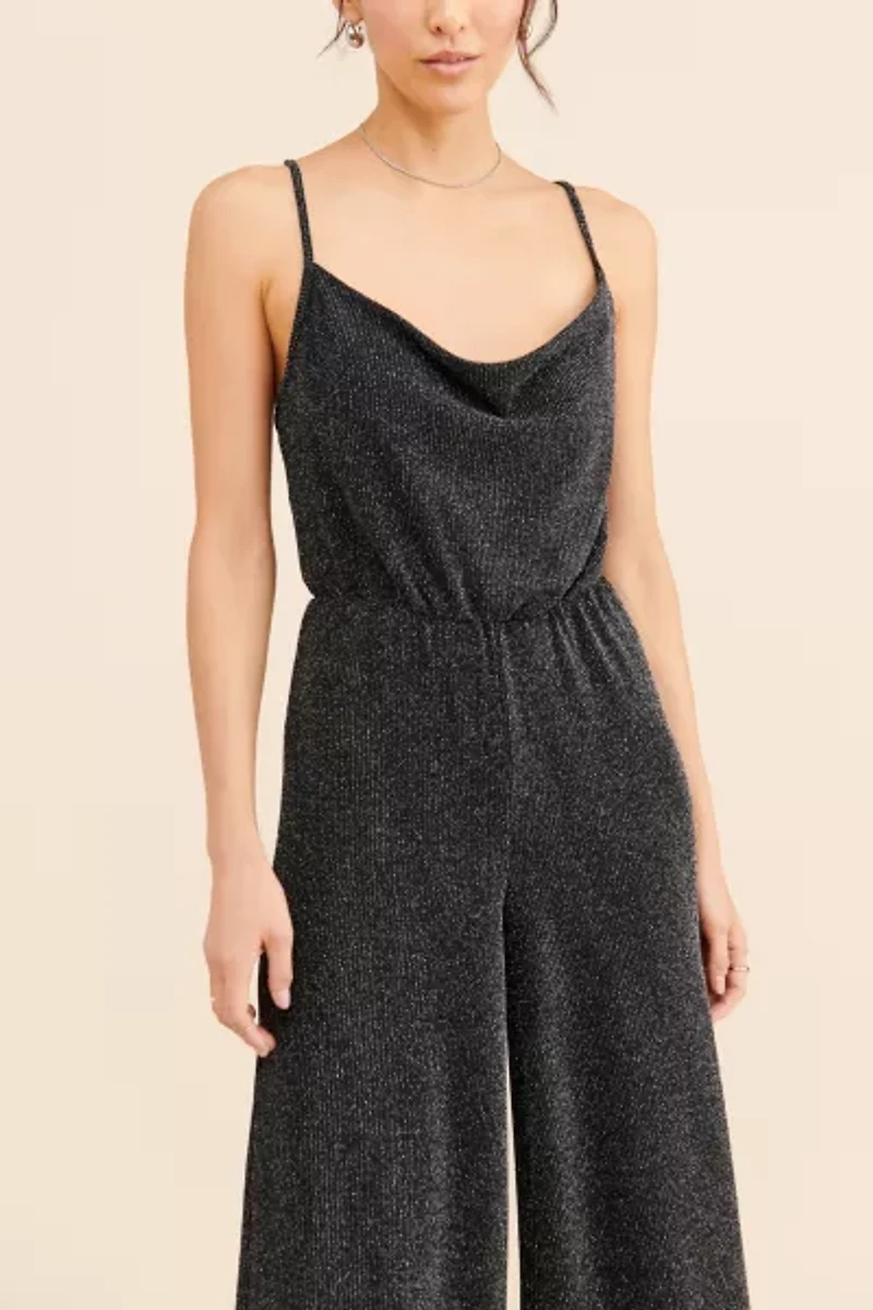 Halli Sparkly Cross-Back Jumpsuit