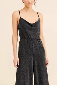 Halli Sparkly Cross-Back Jumpsuit