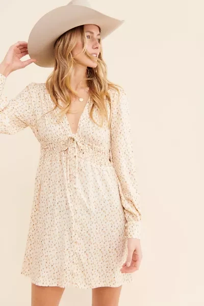 Asher Button-Front Dress