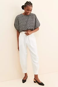 English Factory Crinkled Floral Top