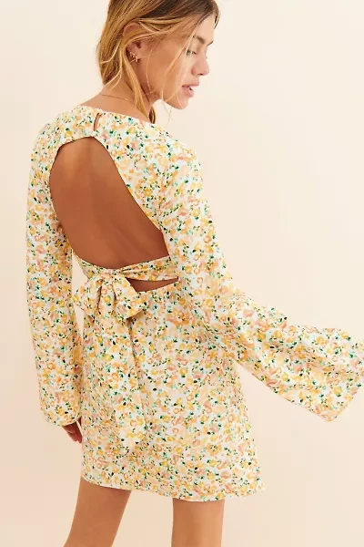 Glamorous Tie Back Floral Mini Dress