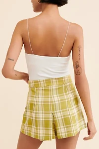 English Factory Plaid Mini Skort