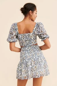 MinkPink Darcy Floral Cropped Blouse