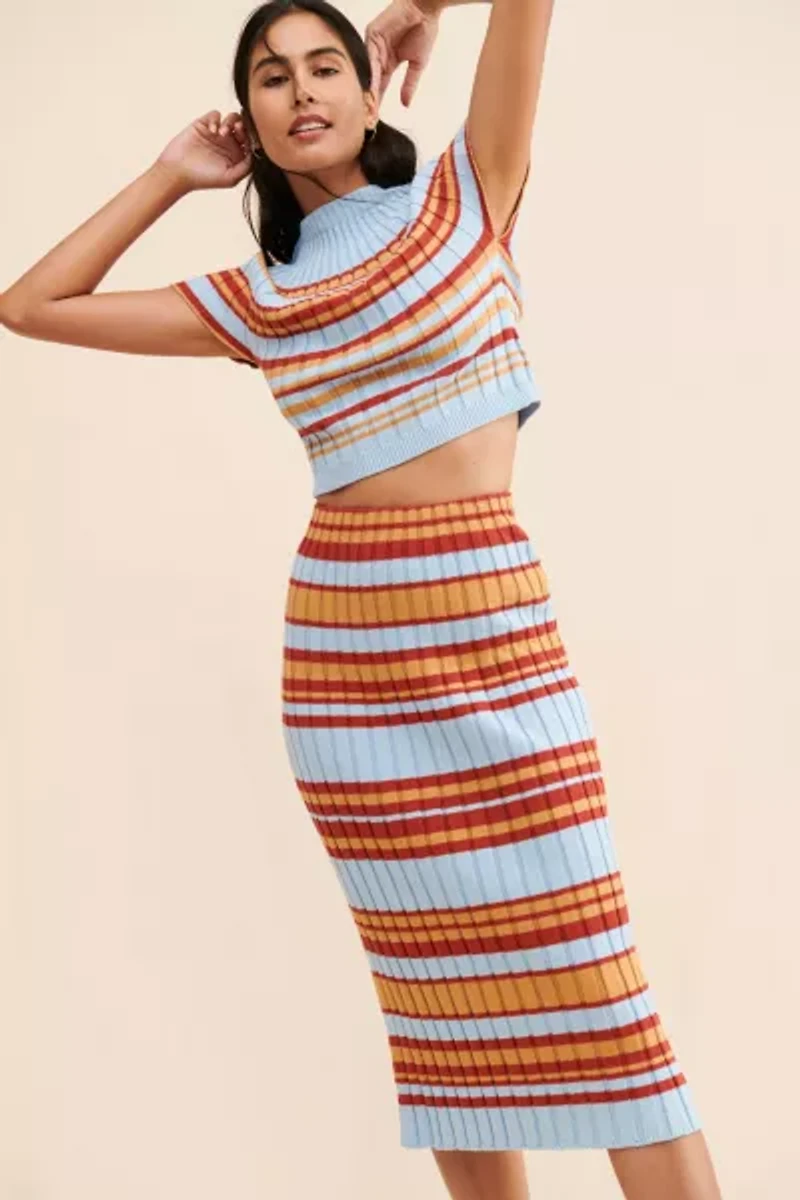 Kourt Rissa Striped Skirt