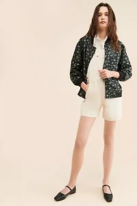 Sister Jane Bouquets Oversized Jacquard Bomber