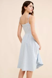 Guizio Acadia Eyelet Midi Dress