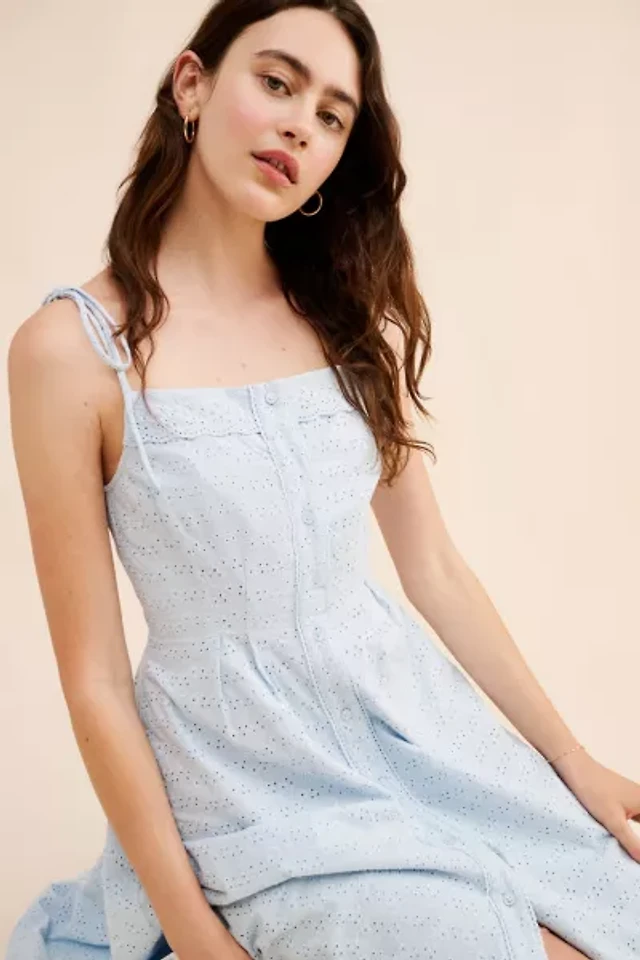 Kimchi Blue Ammie Eyelet Midi Dress | Pacific City