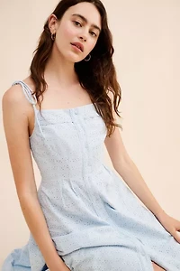 Guizio Acadia Eyelet Midi Dress