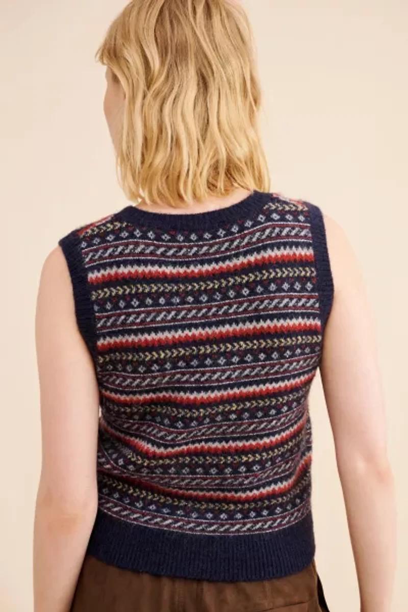 Dunst Patterned Knit Vest