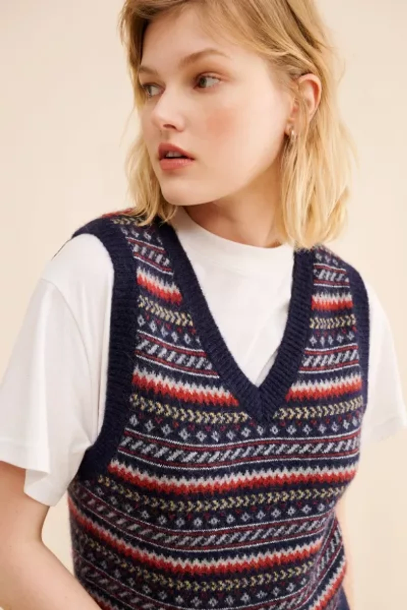 Dunst Patterned Knit Vest